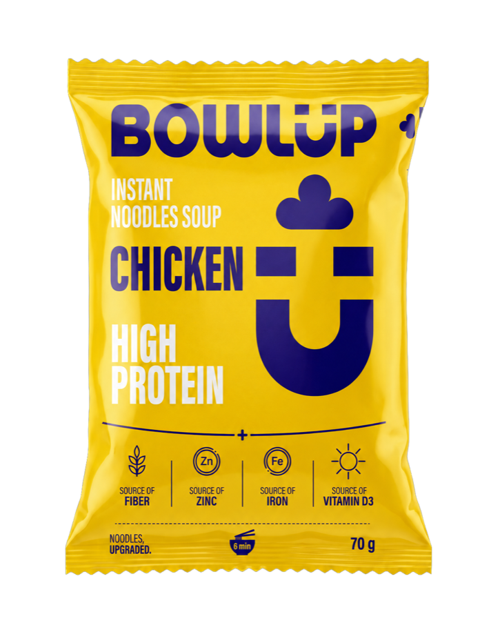 BowlUp chicken instant noodle soup