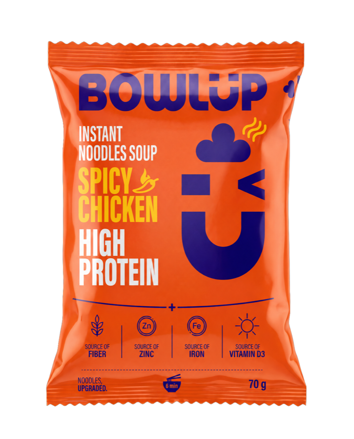 BowlUp spicy chicken instant noodle soup